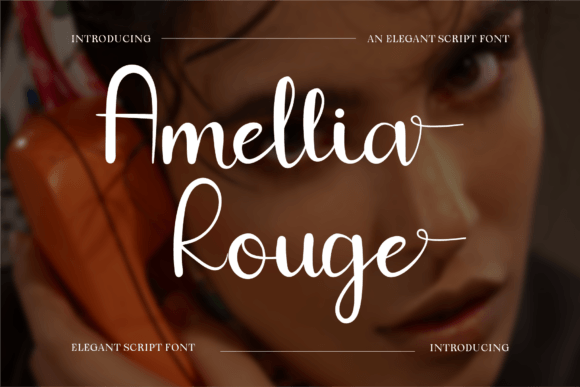 Amellia Rouge: A Timeless Script Font for Editorial Design