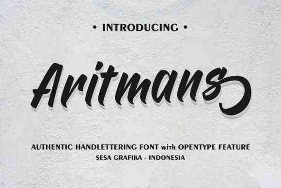 Aritmans: A Bold Script Font for High-Impact Campaigns