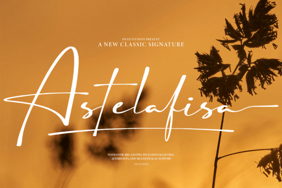 Astelafisa: The Signature Script Font for Makers