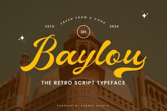 Baylou: A Retro Script Font for Modern Web Design
