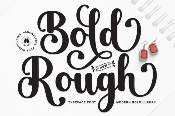 Bold Rough: A Charming Script Font for Makers