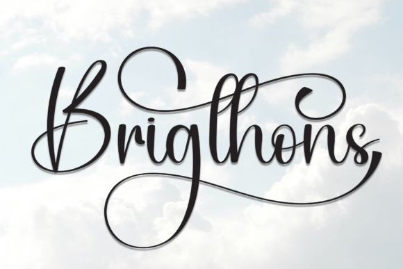 Brigthons: A Modern Script Typeface for Elegant Branding