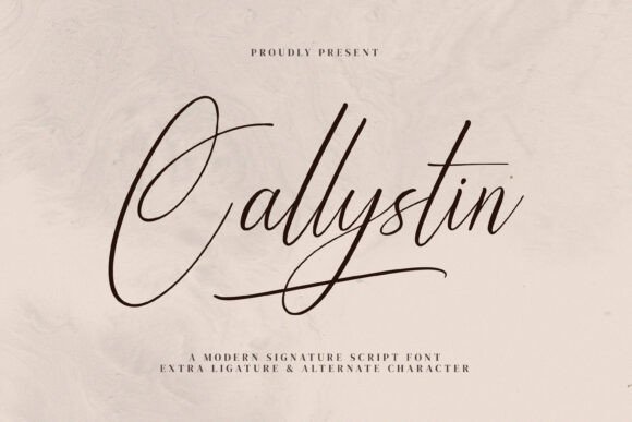 Callystin: A Modern Script Font for Elegant Branding
