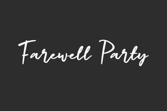 Farewell Party: The Script Handwritten Font for Modern Brands