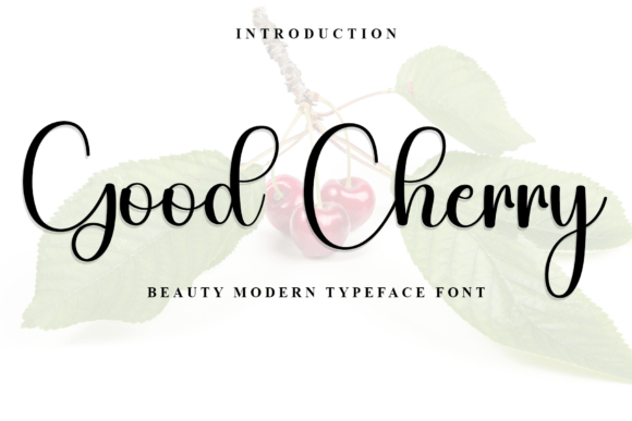Good Cherry: The Elegant Script Font for Brand Growth