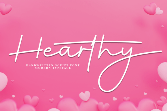 Hearthy: A Graceful Script Font for Modern Web Design