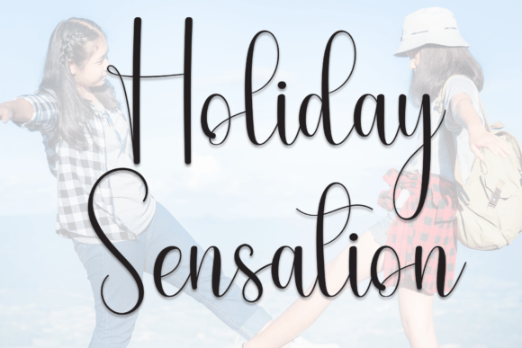 Holiday Sensation: A Stylish Script Font for Elegant Branding