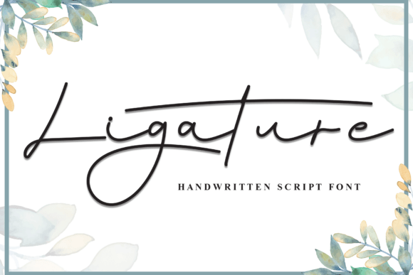 Ligature: A Sophisticated Script Font for Editorial Design