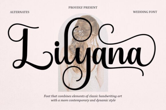 Lilyana Script Font for Wedding Elegance and Crafts