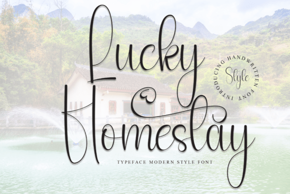 Lucky Homestay: A Stylish Script Font for Makers