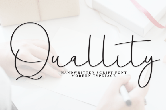 Quallity Font Review: Elegant Script for Brand Campaigns