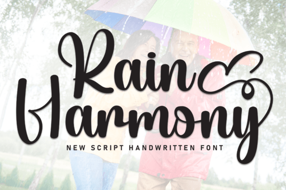 Rain Harmony: The Script Handwritten Font for Elegant Campaigns