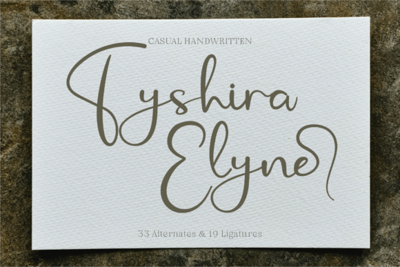 Reviewing Tyshira Elyne: A Script Handwritten Font for Editorial Design