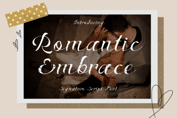 Romantic Embrace Font Review for Elegant Branding