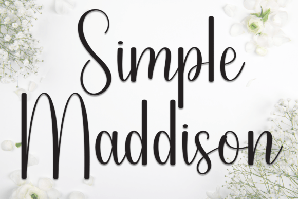 Simple Maddison: A Stylish Script Font for Branding