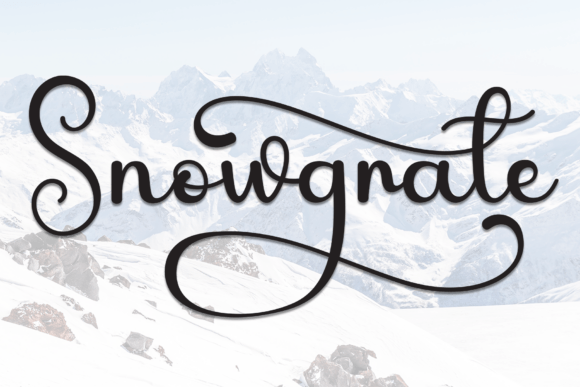 Snowgrate: The Elegant Script Font for Handmade Brands