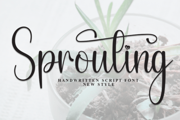 Sprouting Font: Elegant Script for Handmade Brands