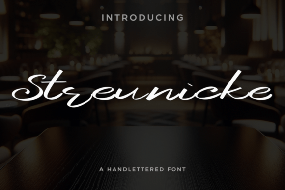 Streunicke: The Script Font That Elevates Campaign Visuals