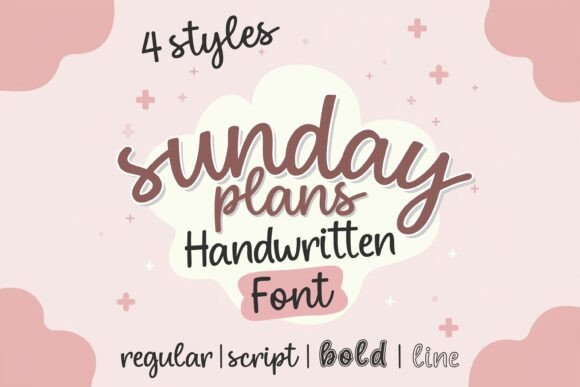 Sunday Plans Bundle: A Versatile Script Handwritten Typeface