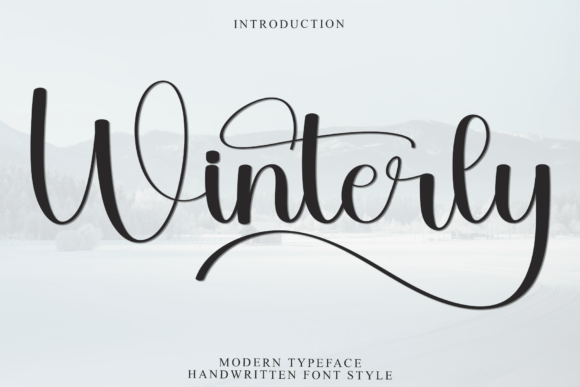 Winterly: A Stylish Script Font for Elegant Editorial Design